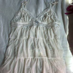 Soma White Nightgown with lace